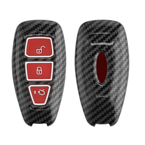 Husa Cheie Auto pentru Ford - 3 Butoane - Keyless Go, kwmobile, Plastic, Multicolor, 56731.02