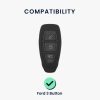 Husa Cheie Auto pentru Ford - 3 Butoane - Keyless Go, kwmobile, Plastic, Multicolor, 56731.02