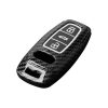 Husa Cheie Auto pentru Audi - 3 Butoane - Key Free, kwmobile, Plastic, Negru / Gri, 56720.03