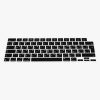 Husa pentru tastatura Apple MacBook Pro 14" (2021), Kwmobile, Negru, Silicon, 56748.01