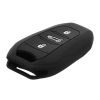 Husa Cheie Auto pentru Opel - 3 Butoane - Keyless Go, kwmobile, Silicon, Negru / Rosu, 56976.01