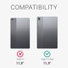 Husa pentru tableta Lenovo Tab P11 Pro, Kwmobile, Rosu/Negru, Textil, 55711.20