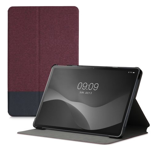 Husa pentru tableta Lenovo Tab P11, Kwmobile, Rosu/Negru, Textil, 55710.20