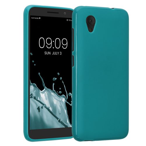 Husa Kwmobile pentru Alcatel 1, Silicon, Verde, 46363.57