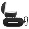 Husa pentru casti Samsung Galaxy Buds/Galaxy Buds Plus, Kwmobile, Negru/Alb, Silicon, 57053.01