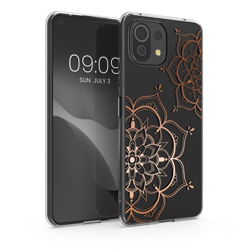 Husa Kwmobile pentru Xiaomi Mi 11 Lite 5G/11 Lite 5G NE, Silicon, Transparent/Roz, 57081.02