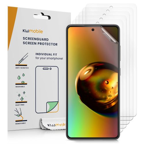 Set 6 Folii de protectie pentru Samsung Galaxy A52 / Galaxy A52 5G / Galaxy A52s 5G, kwmobile, Fata, Transparenta, 57101.1