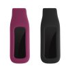 Set 2 Huse pentru Fitbit Luxe, Kwmobile, Negru/Visiniu, Silicon, 57123.02