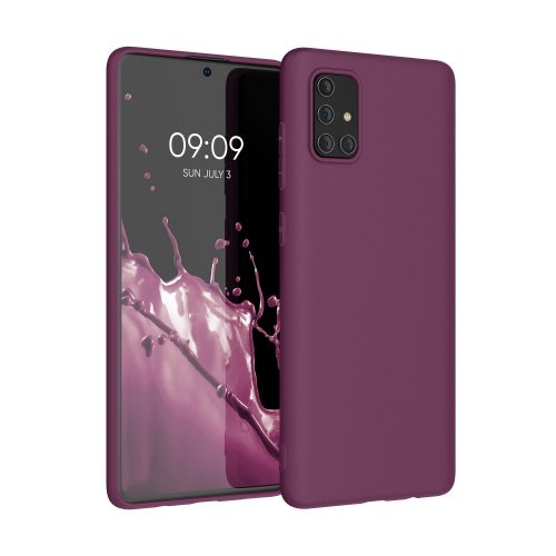 Husa Kwmobile pentru Samsung Galaxy A71, Silicon, Mov, 51208.197