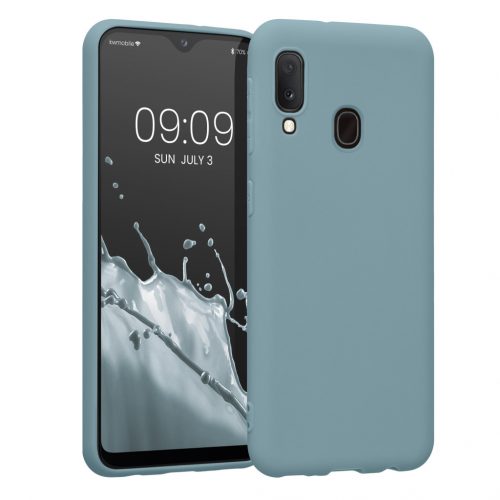 Husa Kwmobile pentru Samsung Galaxy A20e, Silicon, Verde, 48738.207