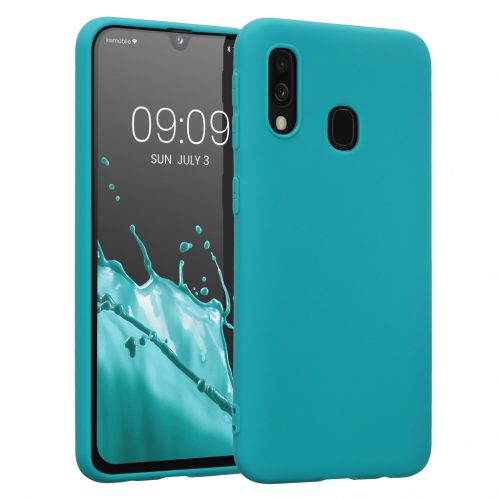 Husa Kwmobile pentru Samsung Galaxy A40, Silicon, Verde, 48547.57