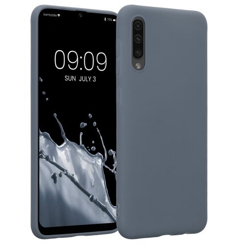 Husa Kwmobile pentru Samsung Galaxy A50, Silicon, Albastru, 48054.202