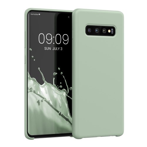 Husa Kwmobile pentru Samsung Galaxy S10 Plus, Silicon, Verde, 49028.172