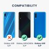 Husa Kwmobile pentru Samsung Galaxy A50, Silicon, Albastru, 48715.224