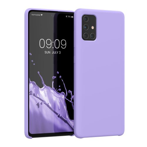 Husa Kwmobile pentru Samsung Galaxy A71, Silicon, Mov, 51209.222