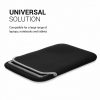 Husa universala pentru tableta 11 inch, Kwmobile, Negru, Neopren, 57317.01