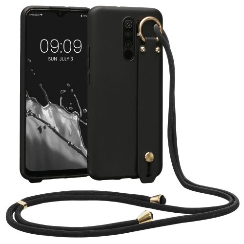 Husa Kwmobile pentru Xiaomi Redmi 9, Silicon, Negru, 57329.01