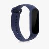 Set 2 Curele pentru Xiaomi Mi Smart Band 6/Mi Band 6/Mi Band 5, Kwmobile, Negru/Albastru, Silicon, 57428.02