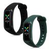 Set 2 Curele pentru Oppo Band Sport, Kwmobile, Negru/Verde, Silicon, 57437.03