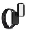 Set 2 Folii de protectie pentru Xiaomi Redmi Smart Band Pro, Kwmobile, Negru/Transparent, Sticla securizata, 57424.01