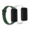 Set 2 Curele pentru Xiaomi Redmi Smart Band Pro, Kwmobile, Alb/Verde, Silicon, 57425.02