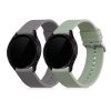 Set 2 curele pentru Samsung Galaxy Watch 4 (40mm), Kwmobile, Gri/Verde, Silicon, 57420.02