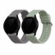 Set 2 curele pentru Samsung Galaxy Watch 4 (40mm), Kwmobile, Gri/Verde, Silicon, 57420.02