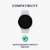 Set 2 curele pentru Samsung Galaxy Watch 4 (40mm), Kwmobile, Gri/Verde, Silicon, 57420.02