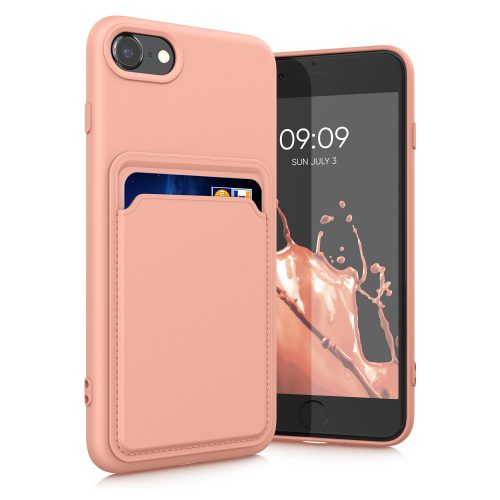 Husa Kwmobile pentru Apple iPhone 8/iPhone 7/iPhone SE 2, Silicon, Roz, 55117.199