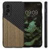 Husa Kwmobile pentru OnePlus Nord 2 5G, Lemn, Maro/Negru, 57498.01