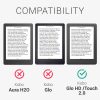 Husa pentru Kobo Glo HD/Touch 2.0, Kwmobile, Gri, Textil, 43008.22