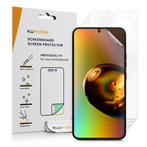 Set 6 folii de protectie Kwmobile pentru Samsung Galaxy S22 Plus, Fata, Polimer, 57608.1