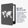 Husa pentru Amazon Kindle Paperwhite 11, Kwmobile, Gri/Alb, Textil, 56260.08