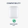 Husa pentru casti Apple AirPods 2/AirPods 1, Kwmobile, Albastru, Silicon, 57659.23