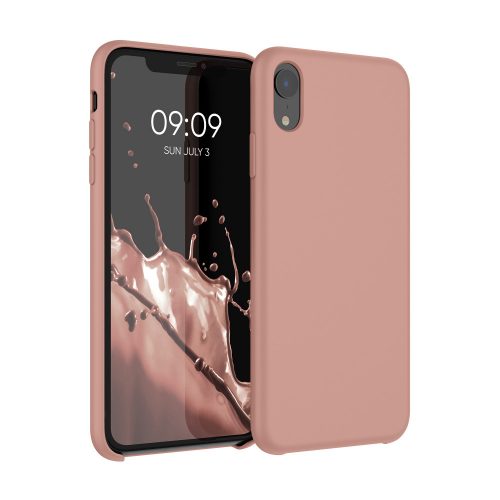 Husa Kwmobile pentru Apple iPhone XR, Silicon, Roz, 45910.237