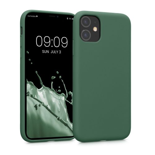 Husa Kwmobile pentru Apple iPhone 11, Silicon, Verde, 50791.80