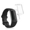 Set 2 Huse pentru Fitbit Charge 5, Kwmobile, Transparent, Silicon, 56385.02