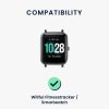 Set 2 curele pentru Willful Smartwatch/Fitnesstracker, Kwmobile, Negru/Gri, Silicon, 56230.02