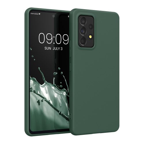 Husa Kwmobile pentru Samsung Galaxy A53 5G, Silicon, Verde, 57808.169