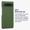 Husa Kwmobile pentru Google Pixel 6a, Textil, Verde, 57794.07