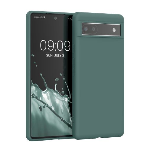 Husa Kwmobile pentru Google Pixel 6a, Silicon, Verde, 57799.171