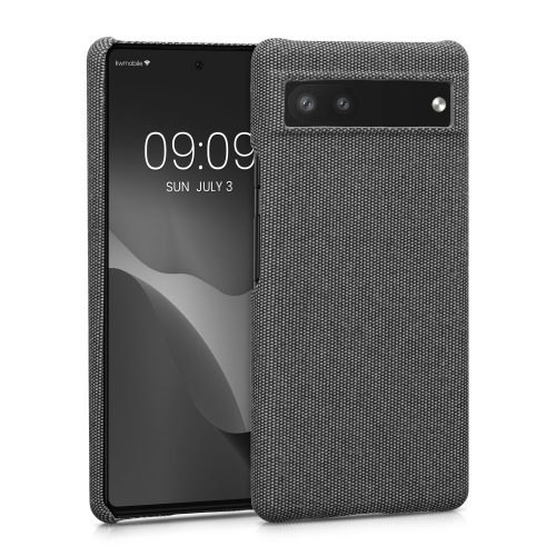 Husa Kwmobile pentru Google Pixel 6a, Textil, Gri, 57794.22