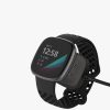 Cablu de incarcare USB pentru Fitbit Versa 3/Sense, Kwmobile, Negru, Plastic, 57781.01