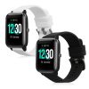 Set 2 curele pentru Willful Smartwatch/Fitnesstracker, Kwmobile, Negru/Alb, Silicon, 57791.01