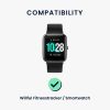 Set 2 curele pentru Willful Smartwatch/Fitnesstracker, Kwmobile, Negru/Alb, Silicon, 57791.01