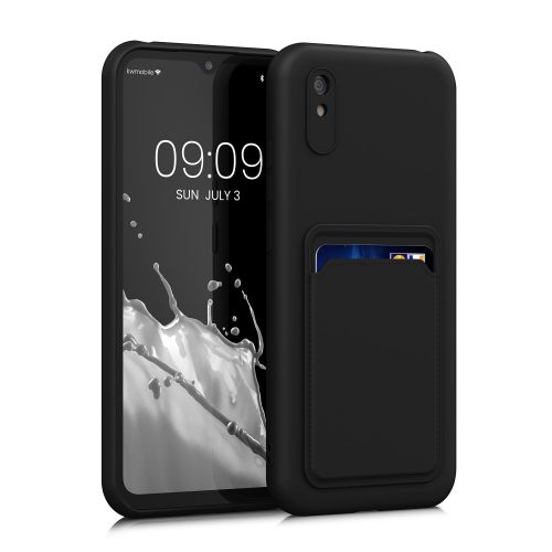 Husa Kwmobile pentru Xiaomi Redmi 9A/Redmi 9AT, Silicon, Negru, 57826.47