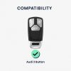 Husa Cheie Auto pentru Audi 3 Butoane - Smart Key, Kwmobile, Multicolor, Silicon, 52827.03