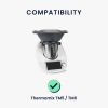 Husa de protectie pentru Thermomix TM6/TM5, Kwmobile, Negru/Alb, Plastic, 55449.05