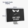 Husa pentru monitor Apple Studio Display, Kwmobile, Negru/Alb, Textil, 57912.01