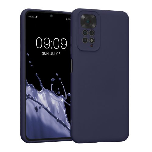 Husa Kwmobile pentru Xiaomi Redmi Note 11/Redmi Note 11s, Silicon, Albastru, 57918.186